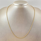 Cadena Militar 4.6gr / 19 3/4 in / Oro Amarillo +3 18K