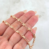 Cadena Rustica Corona 9.55gr / 19 3/4 in / Oro Rosa 18K