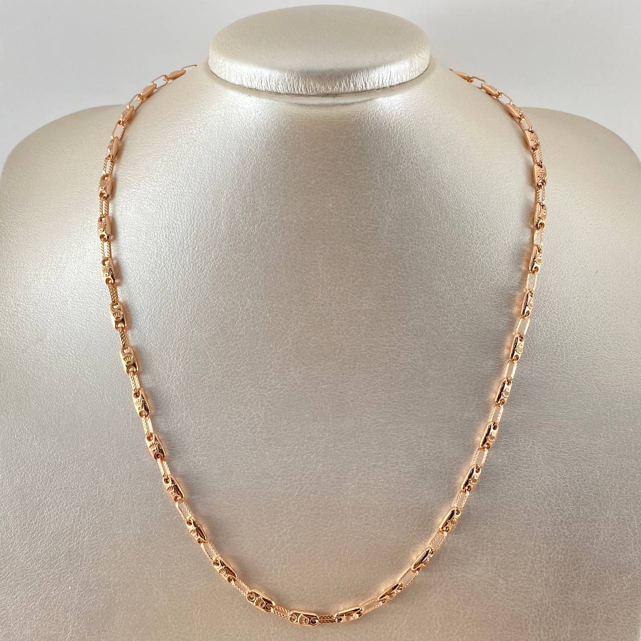 Cadena Rustica Corona 9.55gr / 19 3/4 in / Oro Rosa 18K
