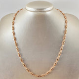 Cadena Rustica Corona 9.55gr / 19 3/4 in / Oro Rosa 18K