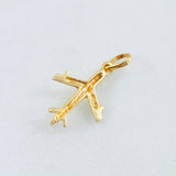 Dije Avión 0.9gr / 1 in / Oro Amarillo 18K