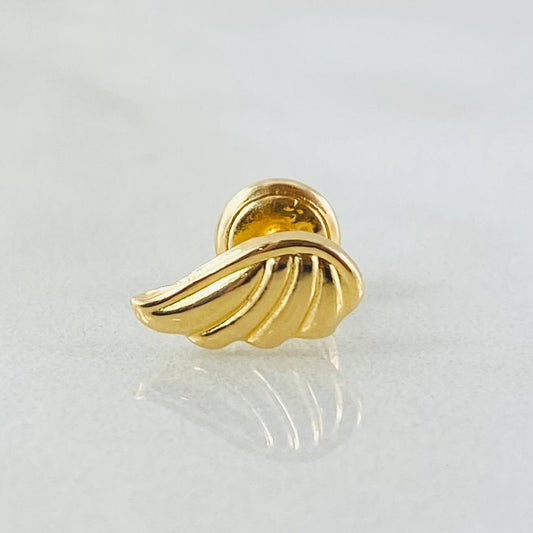 Piercing Ala 0.35gr / 1/2 in / Oro Amarillo Nac.Esp. 18K