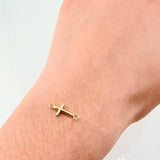 Herraje Cruz 0.2gr / 1.3cm / Oro Amarillo 18K