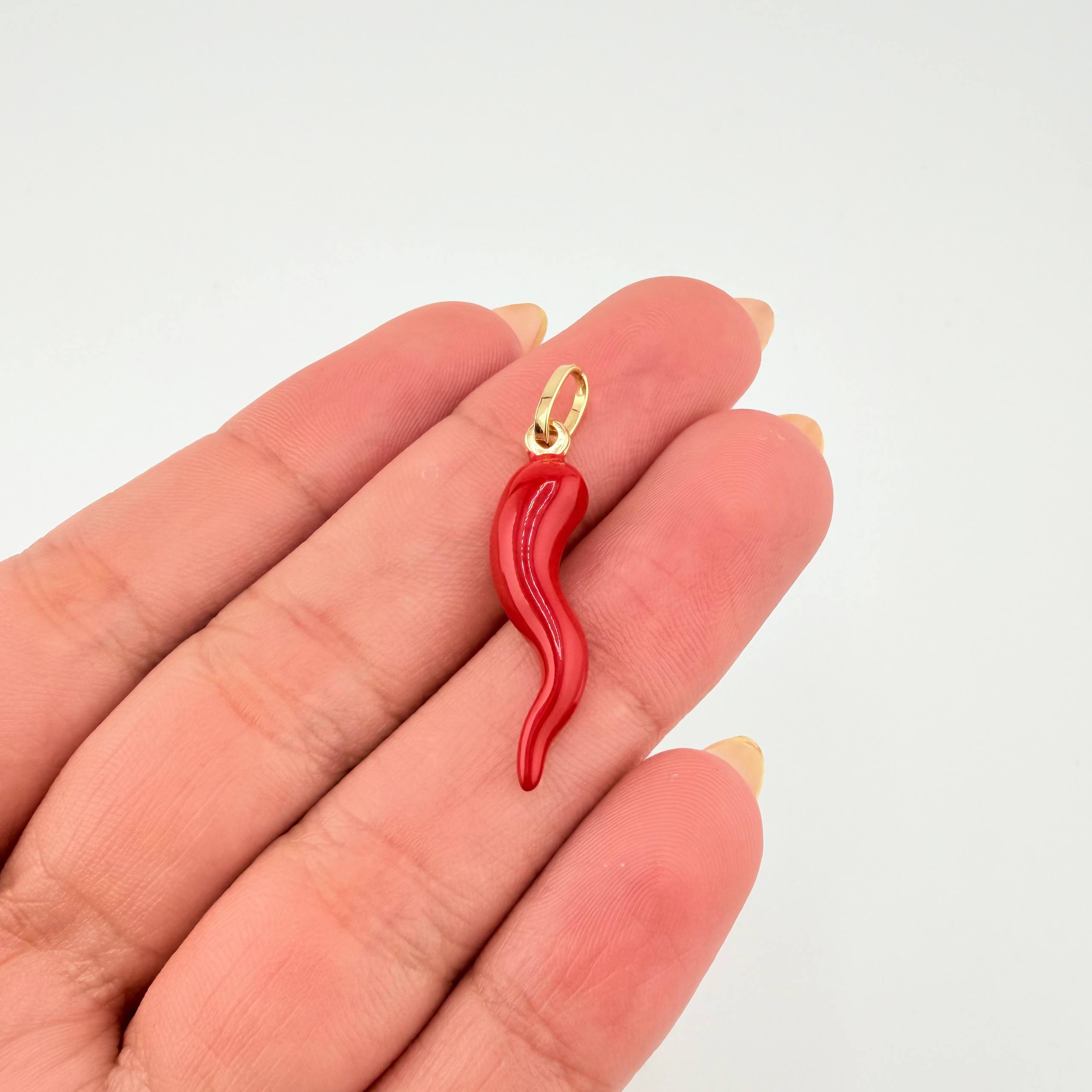 Dije Chile Jalapeño 1.3gr / 1 1/4 in / Oro Amarillo +4 18K