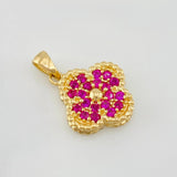 Clover Pendant 2.9 g / 3/4 in 18K Yellow Gold