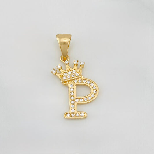 Dije Corona Letra P 1.55 g / 1 in Oro Amarillo 18K