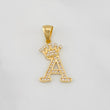 Dije Corona Letra A 1.6 g / 1 in Oro Amarillo 18K