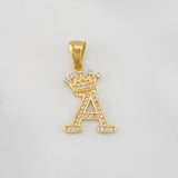Dije Corona Letra A 1.6 g / 1 in Oro Amarillo 18K