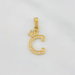 Dije Corona Letra C 1.3 g / 1 in Oro Amarillo 18K
