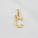 Dije Corona Letra C 1.3 g / 1 in Oro Amarillo 18K