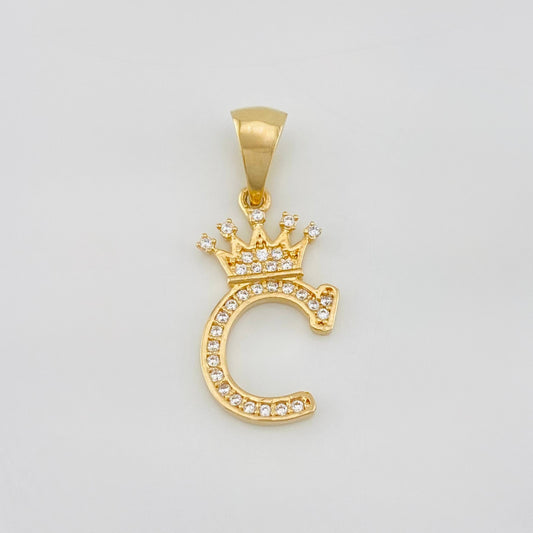 Dije Corona Letra C 1.5 g / 1 in Oro Amarillo 18K
