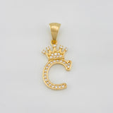 Dije Corona Letra C 1.5 g / 1 in Oro Amarillo 18K