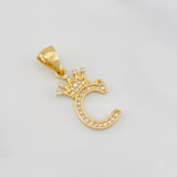 Dije Corona Letra C 1.5 g / 1 in Oro Amarillo 18K
