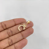 Dije Corona Letra C 1.5 g / 1 in Oro Amarillo 18K