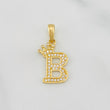 Dije Corona Letra B 1.55 g / 1 in Oro Amarillo 18K