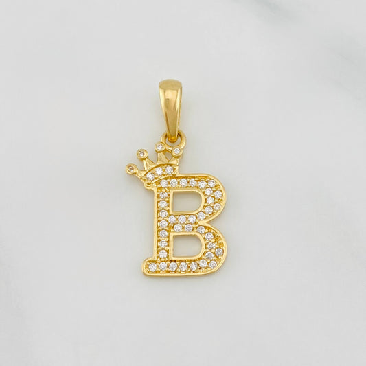Dije Corona Letra B 1.55 g / 1 in Oro Amarillo 18K