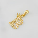 Dije Corona Letra B 1.55 g / 1 in Oro Amarillo 18K