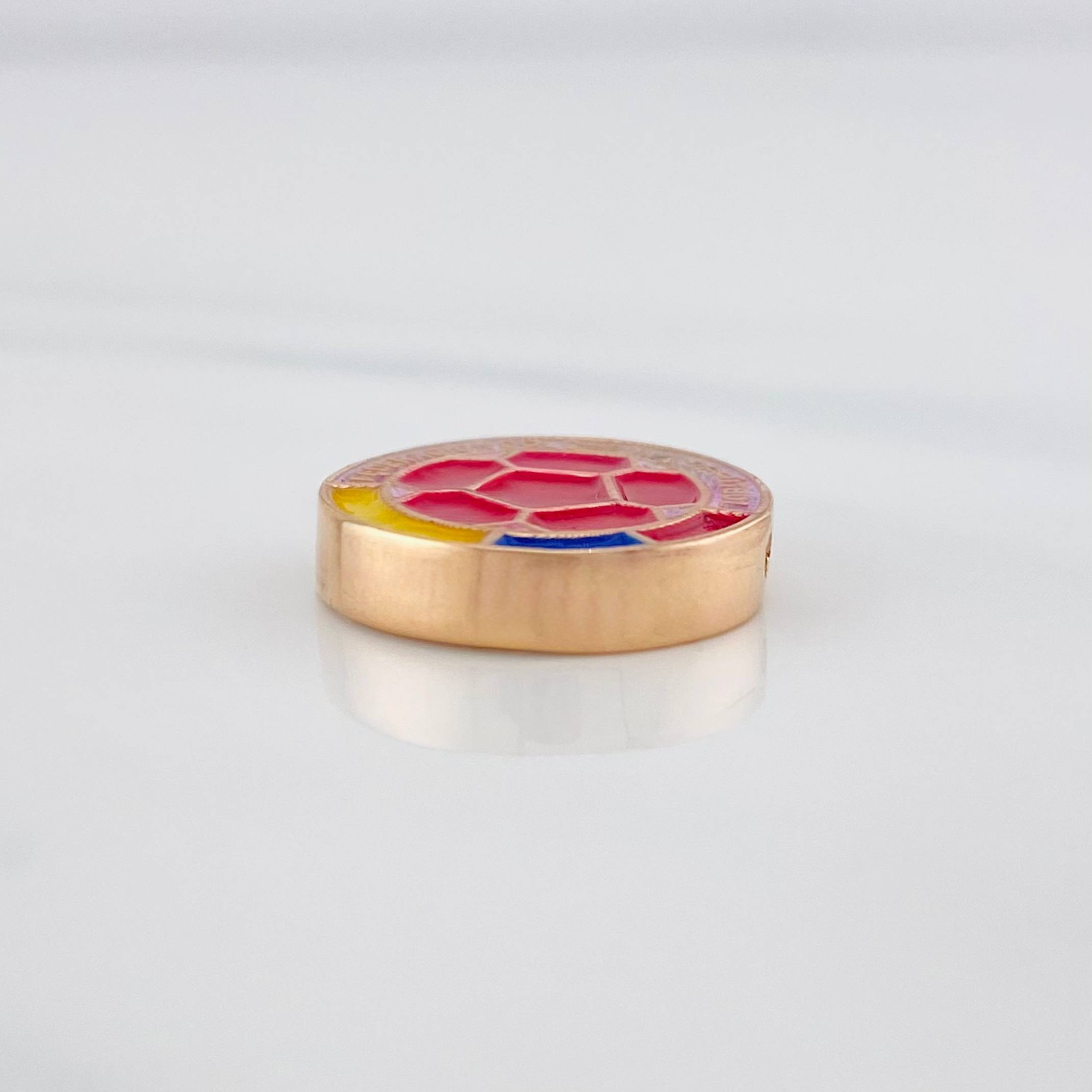 Herraje Escudo Selección 2.45 g / 1/2 in Oro Rosa 18K