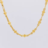 Cadena Rustica Trebol 11.2g / 24 in / 5mm Oro Amarillo 18K