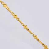 Cadena Rustica Trebol 11.2g / 24 in / 5mm Oro Amarillo 18K