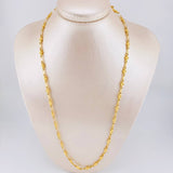 Cadena Rustica Trebol 11.2g / 24 in / 5mm Oro Amarillo 18K