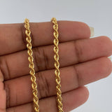 Cadena Lazo 7.35gr / 23 3/4 in / 3.08mm Oro Amarillo +3 18K $