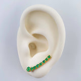 Topos Destello Esmeraldas 2.2gr / 3.7mm Oro Amarillo 18K %