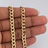 Cadena Cubana 12.4gr / 24 1/4 in / 5.75mm Oro Amarillo +1 18K %