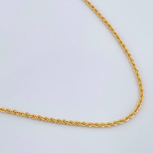 Cadena Lazo 3.85gr / 24 in / 2.1mm Oro Amarillo +3 18K %