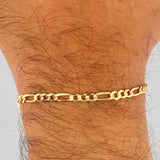 Pulso Figaro 5.8gr / 8 in / 3.7mm Oro Amarillo +1 18K %
