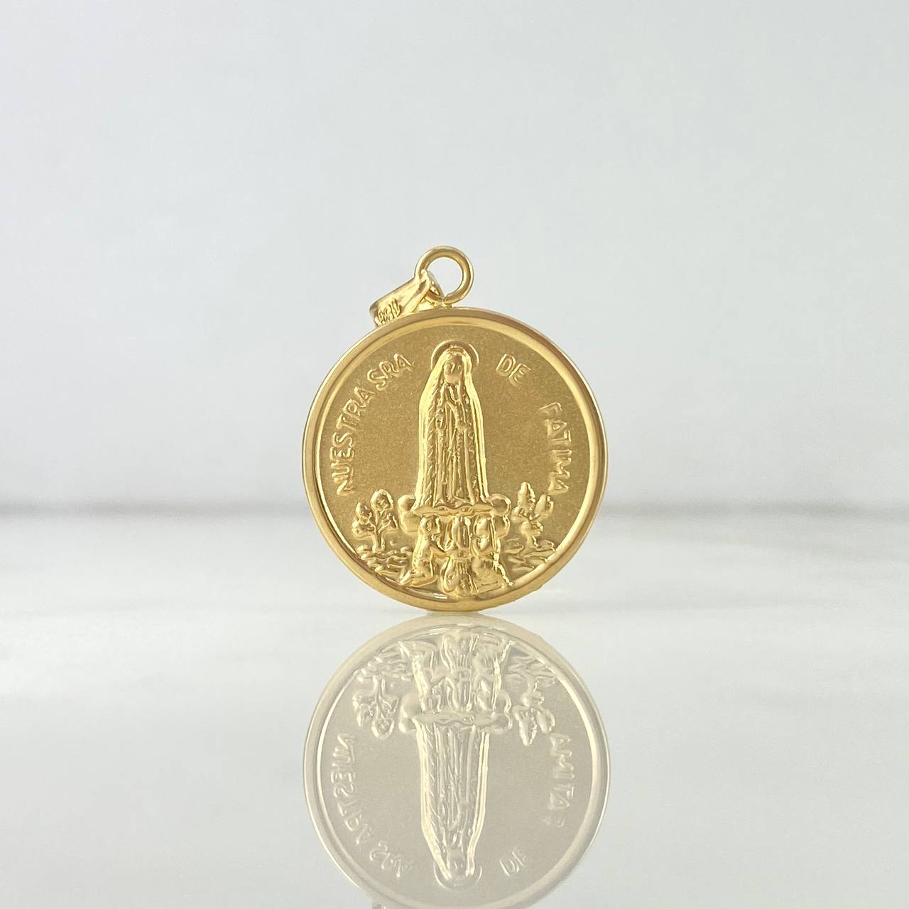 Dije Virgen De Fatima 2gr / 2.2cm / Oro Amarillo 18K ©