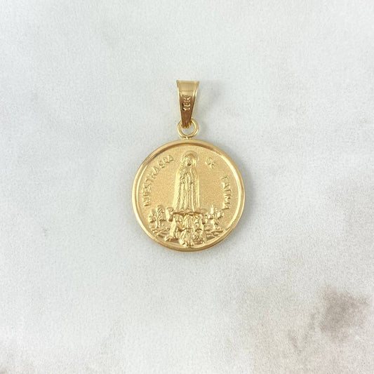 Dije Virgen De Fatima 2.05gr / 2.2cm / Oro Amarillo 18K ©