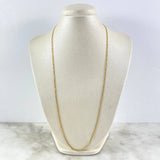 Cadena Mini Cubana 3.55gr / 23 1/2 in / 2.4mm Oro Amarillo +1 18K *