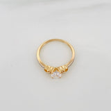 Anillo Solitario Churumbela 2.1 g / T6 1/2 Dos Oros Amarillo Blanco 18K