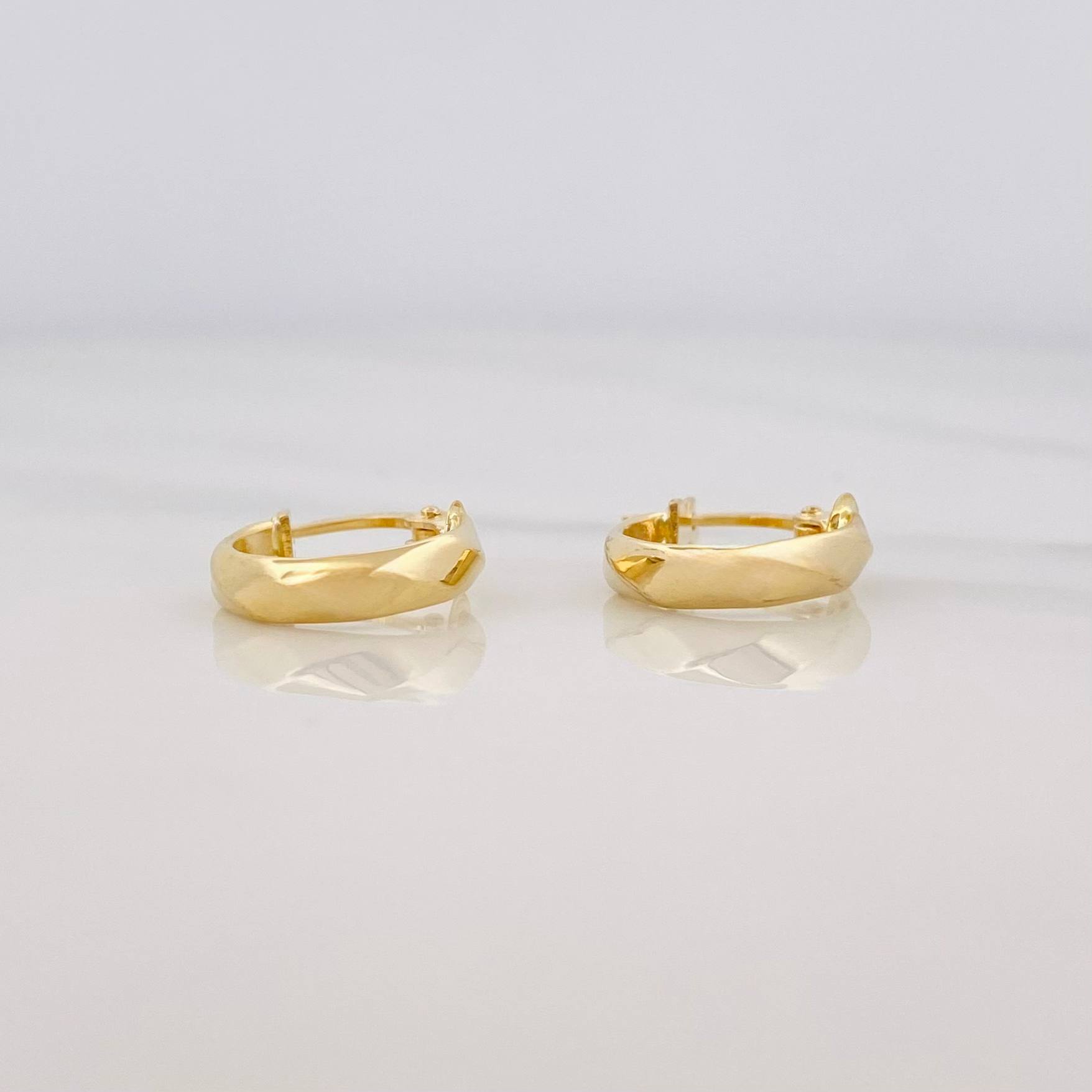 Hoop Earrings Susi 1.05 g / 1/2 in 18K Yellow Gold