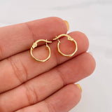 Hoop Earrings Susi 1.05 g / 1/2 in 18K Yellow Gold