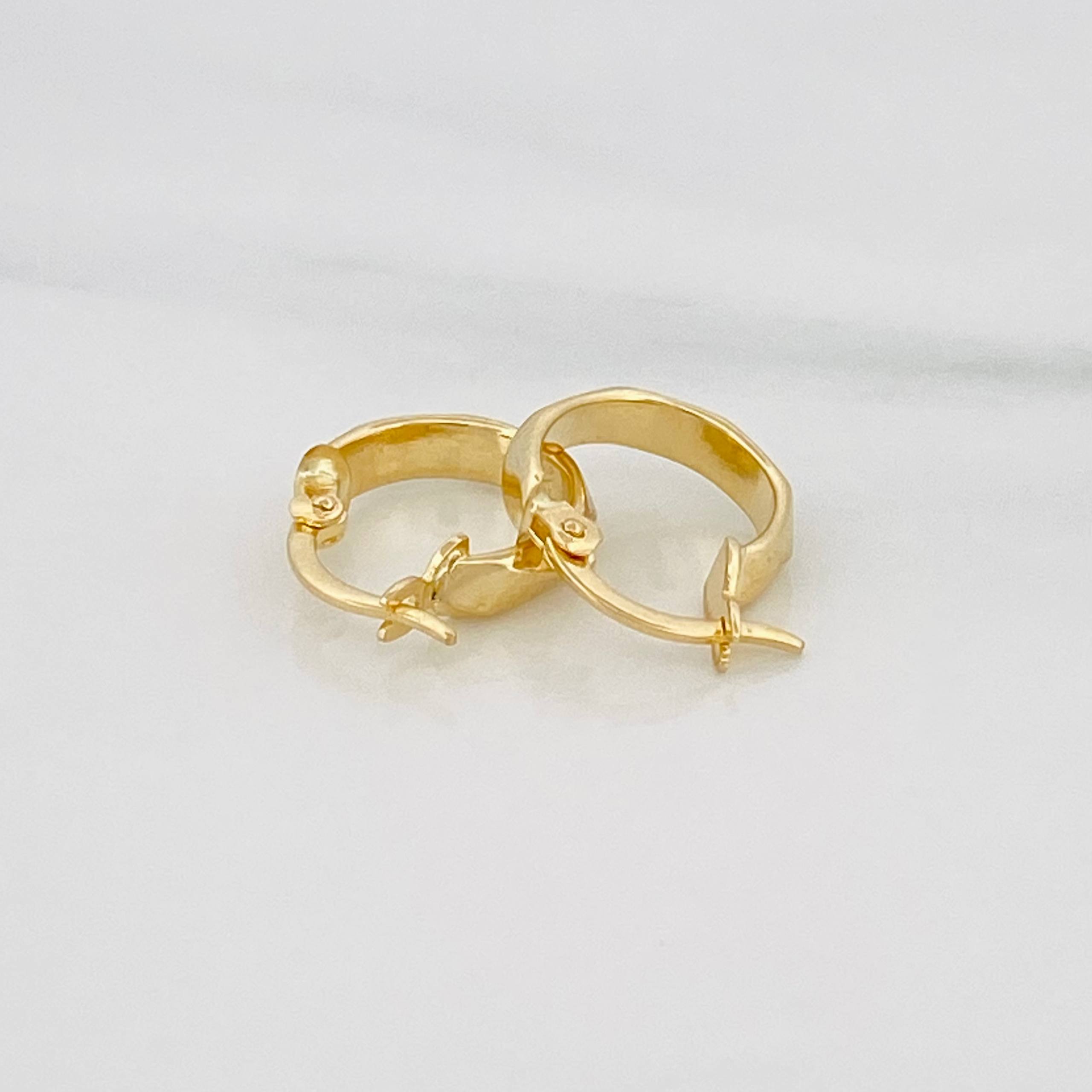 Hoop Earrings Susi 1.05 g / 1/2 in 18K Yellow Gold