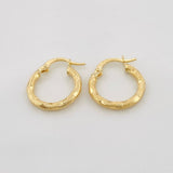 Candongas Kataleya 1.3 g / 3/4 in Oro Amarillo 18K