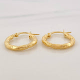 Candongas Kataleya 1.3 g / 3/4 in Oro Amarillo 18K