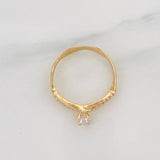 Anillo Solitario Trio 2.2 g / T6 1/2 Oro Amarillo 18K