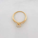 Anillo Solitario Trio 2.2 g / T6 1/2 Oro Amarillo 18K
