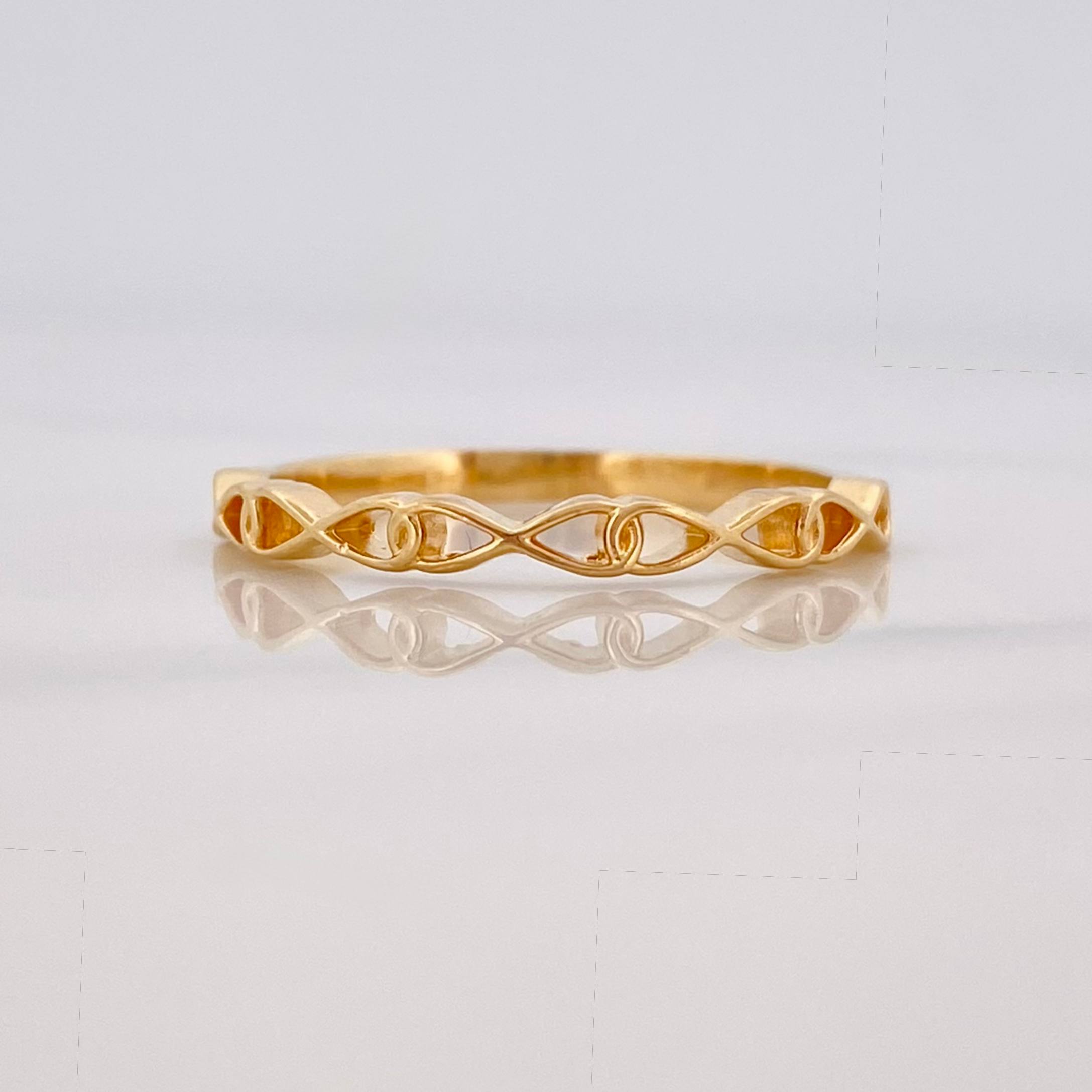 Infinity Ring 1.6 g / T6 3/4 Yellow Gold 18K