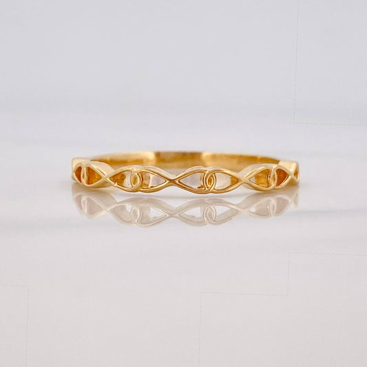 Anillo Infinitos 1.6 g / T6 3/4 Oro Amarillo 18K