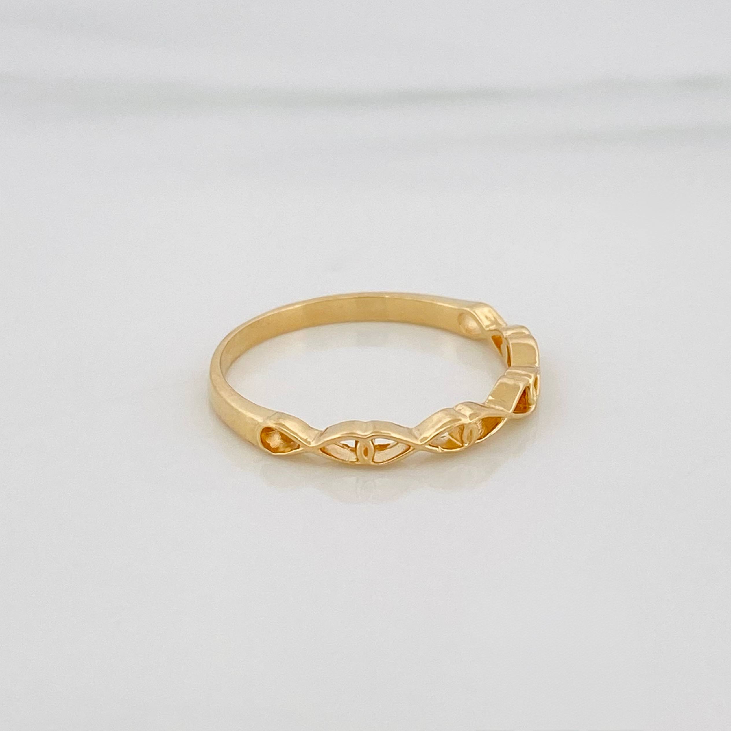 Infinity Ring 1.6 g / T6 3/4 Yellow Gold 18K