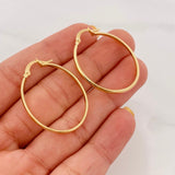 Candongas Taliana 1.8 g / 1 1/4 in Oro Amarillo 18K