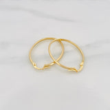 Candongas Taliana 1.8 g / 1 1/4 in Oro Amarillo 18K