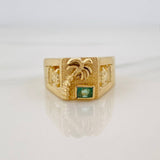 Anillo Palmera 4.75 g / T9 1/2 Oro Amarillo 18K