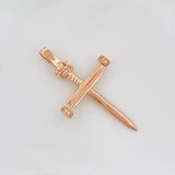 Pendant Cross 3.7 g / 1 3/4 in 18K Rose Gold