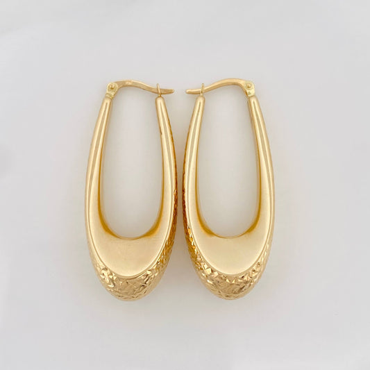 Candongas Lagrima 5.25 g / 20 in Oro Amarillo 18K