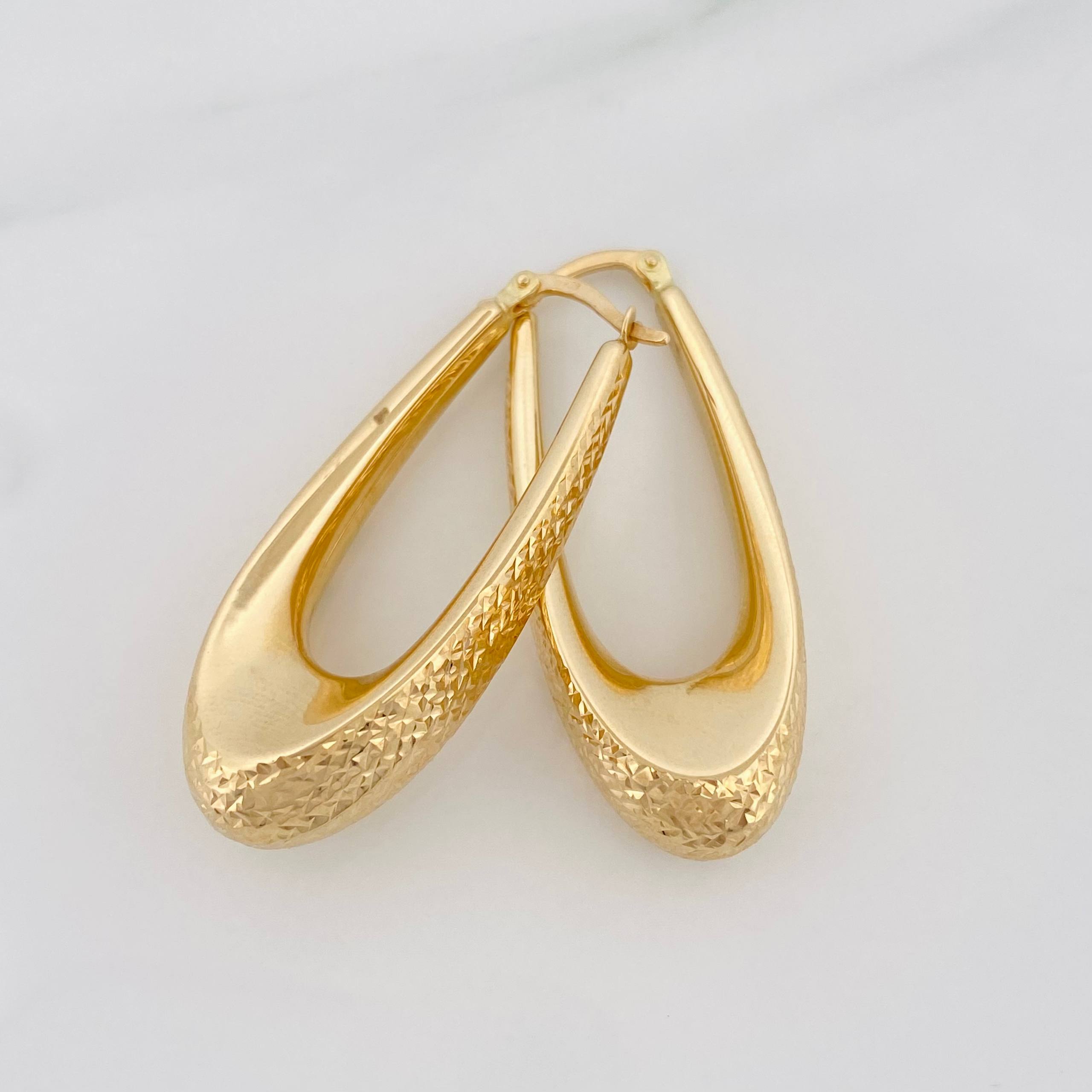 Candongas Lagrima 5.25 g / 20 in Oro Amarillo 18K